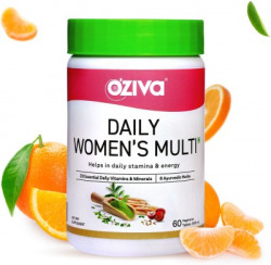 OZiva Daily Women's Multivitamin Tablets for Daily Energy, 31 Natural Ingredients,(60 Tablets)