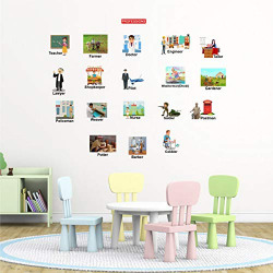 Decal O Decal ' Types of Profession ' Wall Stickers