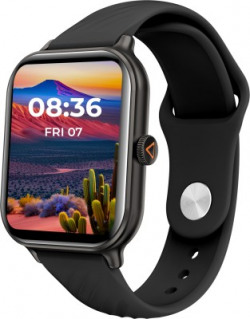 beatXP Unbound Nova 1.96 AMOLED Bluetooth Calling Smartwatch(Electric Black Strap, Free Size)