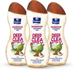 Parachute Advansed Deep Cleansing Shower Gel Daily Exfoliation, Coconut Shell Beads & Coconut Water  (3 x 250 ml)