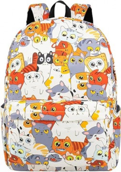 Standard Backpack .casual laptop bag Latest Girls bags. college bags. school .Tuition..Office.Travel Bag.Women's Trendy .Kids Backpack Casual bag backpack (YELLOW CAT)