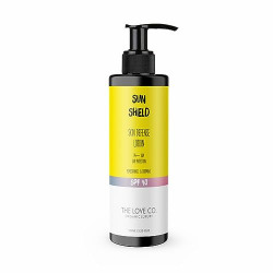 THE LOVE CO. Pomegranate SPF 40 - PA+++ - Sunscreen Body Lotion - Hydrating Moisturizer with Vitamin E, Broad Spectrum UVA/UVB Protection, Non-Greasy Formula - Suitable for Men & Women (100ml)
