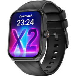 Fastrack New Limitless X2 Smart Watch, 1.91  UltraVU with Rotating Crown, 60 Hz Refresh Rate, Advanced Chipset, SingleSync BT Calling, 100+ Sports Mode & Smartwatch Faces, IP68, (Black)