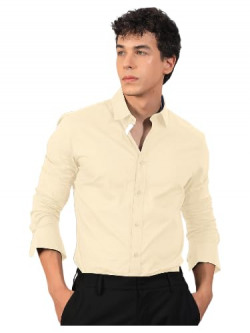 Pinkmint Mens Long Sleeve Button Down Shirt for Men Collared Casual Formal Soild Shirt