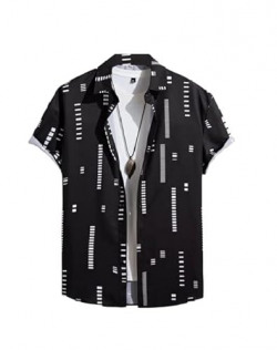 Flosive Casual Shirt for Men|| Shirt for Men|| Men Stylish Shirt || Men Printed Shirt (2XL, Black)