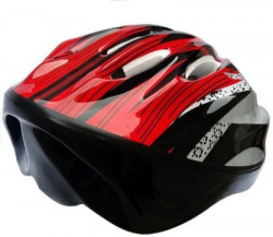 Konex Adjustable Cycling Skating Skateboarding Helmet Red Cycling Helmet(Red)