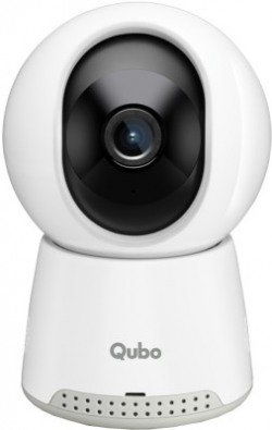 Qubo Smart Cam 360 Q100 by HERO GROUP 3MP 1296p WiFi CCTV 2 Way Talk Night Vision Security Camera(1 Channel)