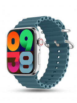 pebble Frost Pro 1.96 Infinite Display With BT Calling & Rotating Crown Smart Watch