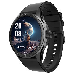 beatXP Vega Neo 1.43 AMOLED Bluetooth Calling Smartwatch with 466 * 466 Pixel, 60 Hz Refresh Rate, 500 Nits, Always on Display, Health Tracking, 100+ Sports Modes (Black Strap, 1.43)