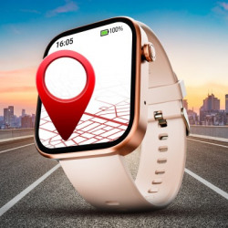 boAt Storm Call 3 w/ Turn by Turn Navigation,QR Code Tray, 1.83" Display & BT Calling Smartwatch(Pink Strap, Free Size)