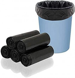 Primelife Black Garbage Bags Medium 210 Pcs | 30 Pcs x Pack of 7 Rolls | 19 x 21 Inch | Dustbin Bags/Trash Bags/Dustbin Covers for Wet and Dry Waste