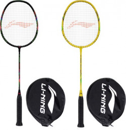 LI-NING XP 2020 Black, Yellow Strung Badminton Racquet(Pack of: 2, 90 g)