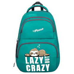F Gear LBC Green|2 Main Compartments|Medium Kids School backpack |Organizer Bottle compartment Water resistant lightweight, Gifts for Men Women Boys Girls Adults, Casual/College/Tuition/Travel Bag