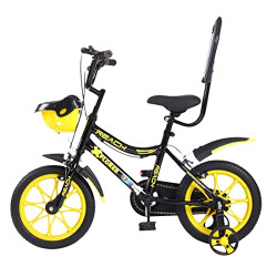 REACH Xplorer 14T Juniors Kids Cycle with Training Wheels, for Boys & Girls | 90% Assembled | Frame Size:12 Inch | Ideal for Height: 3 ft + | Ideal for Ages 2-5 Years