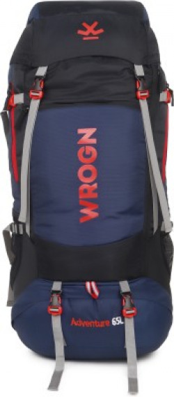 WROGN Trekking Bag For Hiking/Camping/Outdoor Sports with Rain Cover/Shoe Compartment Rucksack  - 65 L(Multicolor)