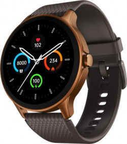 Noise Fuse 1.38'' Round Display with Bluetooth Calling, Metallic Finish,IP68 Rating Smartwatch(Brown Strap, Regular)