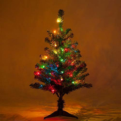 3 Feet Artificial Christmas Tree Decoration with led Lights | Christmas Xmas Decorations Items for Home (3 FEET)