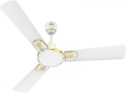 Polycab ELEGANZ PLUS 1 STAR 1 Star 1200 mm Energy Saving 3 Blade Ceiling Fan(Pearl White, Pack of 1)