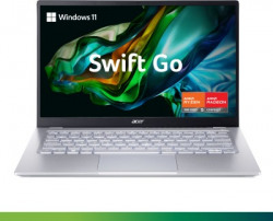 Acer Swift Go 14 AMD Ryzen 5 Hexa Core 7530U - (8 GB/512 GB SSD/Windows 11 Home) SFG14-41 Notebook(14 Inch, Pure Silver, 1.25 Kg, With MS Office)