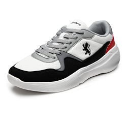 Redtape Men's White/Red Sneakers-10