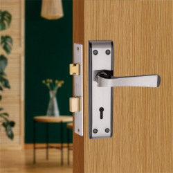 MILTON Iron Glossy Handlesets(Black, Silver)