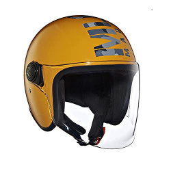 Royal Enfield Flip-up Coopter Camo MLG Helmet with Clear Visor Gt Yellow, Size: M( 57-58cm)