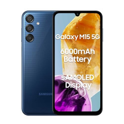Samsung Galaxy M15 5G (Blue Topaz,6GB RAM,128GB Storage)