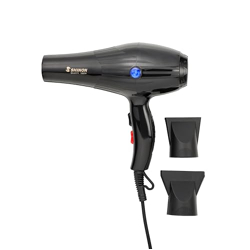 SHINON SH-8171 Professional Hair Dryer 1800 Watts 3 Heat Setting (Hot/Cool/Warm) 2 Speed Setting with Styling Concentrator & Smoothing Nozzle Overheating Protection, Styling Tool cool & hot Air, Black