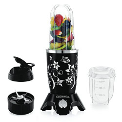 Cookwell Bullet Mixer Grinder (2 Jar, 1 Blade, Black)