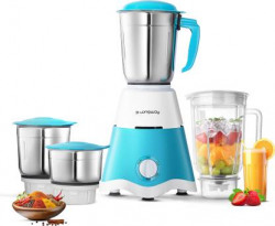 Longway Super Dlx 750 W Juicer Mixer Grinder (4 Jars, White & Blue)