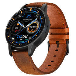 Vibez by Lifelong Emerald Men Smartwatch with Bluetooth Calling|Multiple Straps (VBSWM189, 1 Year Manufacturer Warranty, Black)