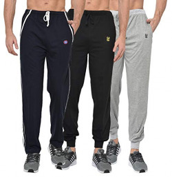 VIMAL JONNEY Multicolor Cotton Trackpants for Men's(Pack of 3)