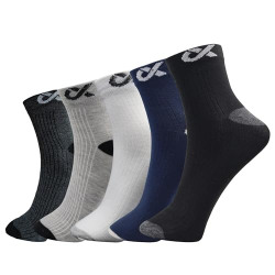 XJARVIS Cuba 5 Pairs Ankle Length Cotton Bamboo Socks Men & Women for Sports Unisex Multicolor Socks Ideal for Gym, Casual Wear & Running Odor Free, Pack of 5