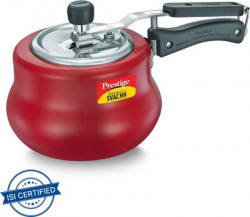 Prestige Svachh Nakshatra Duo Plus 2 L Induction Bottom Pressure Cooker(Aluminium)