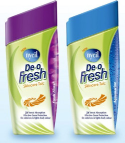 NYCIL Fresh Floral & Aquamarine Deo Fresh Skincare Talc Powder 2x100g(2 x 100 g)