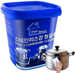 Onpalm Enterprise Wash Stainless Steel Oven Cookware Cleaner Boom Wash for Removing Tough Stains | Rust Utensil Cleaner for Burnt Marks Cleaner Paste for Pots Pans
