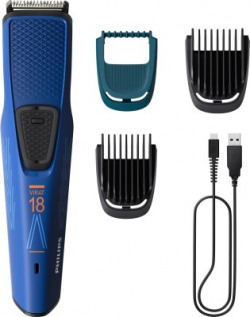 PHILIPS BT1233/28 Trimmer 30 min  Runtime 4 Length Settings(Blue)