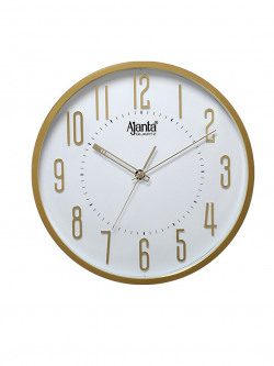 Ajanta White Textured Traditional Wall Clock