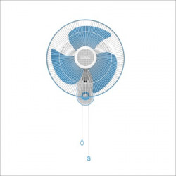 Polycab Aery 400 mm Silent Operation 3 Blade Wall Fan(White, Blue, Pack of 1)