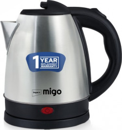 IMPEX Electric kettle 1.5L Stainless Steel Fast boiling, Cool Touch Handle BLAZE Electric Kettle(1.5 L, Black and steel finish)