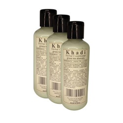 Herbigiri Herbal Green Tea with Aloevera Hair Conditioner for Dry & Frizzy Hair, 210ml | For Extra Conditioning for Hair | Suitable for All Hair Types | Pack of 3 (630ml)