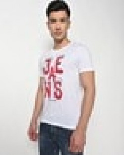 Brand Print Slim Fit Crew-Neck T-Shirt