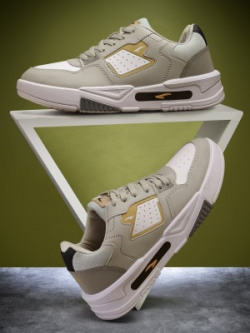 asian Casual Sneaker Shoes for Men | Soft Cushioned Insole || Mexico-02 Sneakers For Men(Grey, White)