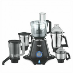 Preethi MG-218 Zodiac 750 Juicer Mixer Grinder (5 Jars, Black/Light Grey)