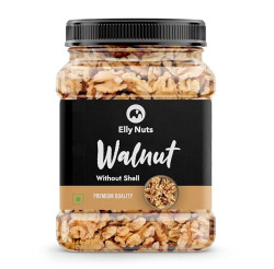 Elly Nuts 100% Natural and Premium Dried California Walnut Without Shell Akhrot Giri | Premium Akrot Giri | Low Calorie Nut | Dry Fruits (1 Kg) Gift Pack