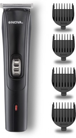 NOVA NHT 1039 USB Trimmer 45 min  Runtime 4 Length Settings(Black)
