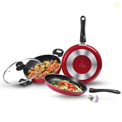 Milton Pro Cook Kitchen Pride Set of 3 Non Stick Cookware | Non Induct