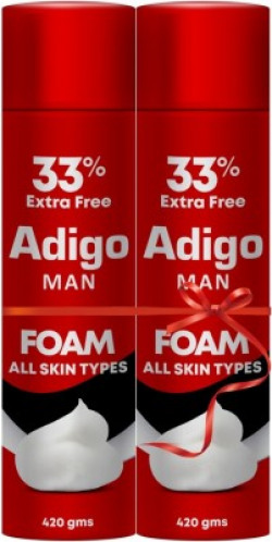 adigo MAN SHAVING FOAM 420GM (PACK OF 2)(840 g)