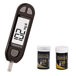 Control D Blood Glucose Monitor (Pack of 35 Strips, Black)