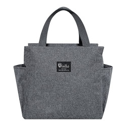 HASTHIP Lunch Bag for Office Picnic Camping School with Side Pockets, Insulated Tiffin Bags Thermal Bento Box for Men Women Kids